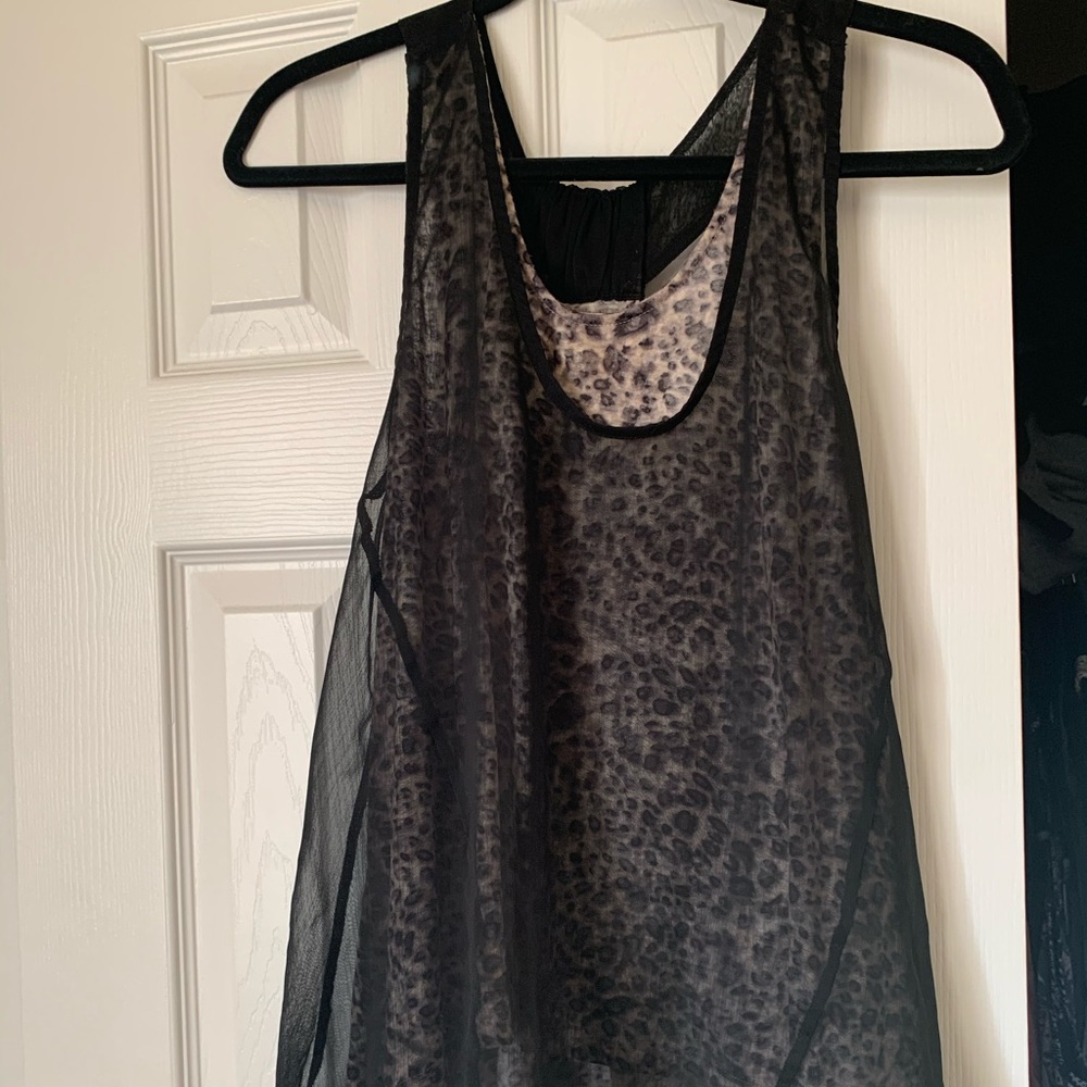 High low sheer top